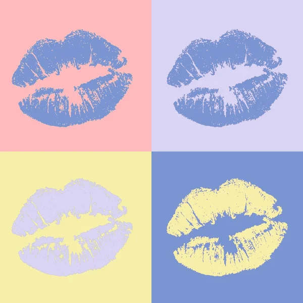 dudakları pop art