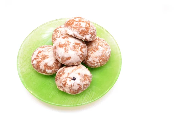 Lebkuchen auf dem Teller — Stockfoto