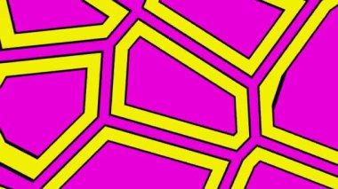 Dinamik soyut geometrik animasyon. Kusursuz döngü canlandırma ekran koruyucusu.