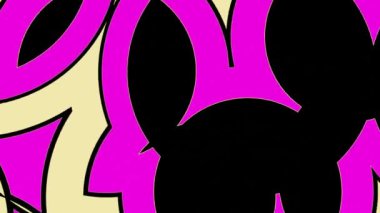 Dinamik soyut geometrik animasyon. Kusursuz döngü canlandırma ekran koruyucusu.