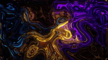 Soyut parlak yanardöner sıvı animasyon arka planı. Tasarım, sanat
