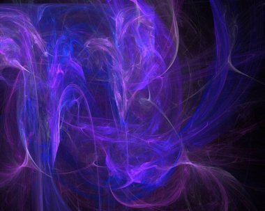 Mistik renkli ışık efektleri. Yaratıcı sanatlar için siyah arkaplan üzerine görüntüler