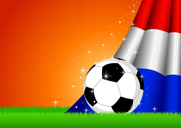 荷兰足球 — 图库矢量图片