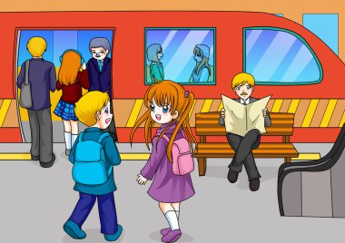 Metro istasyonu.