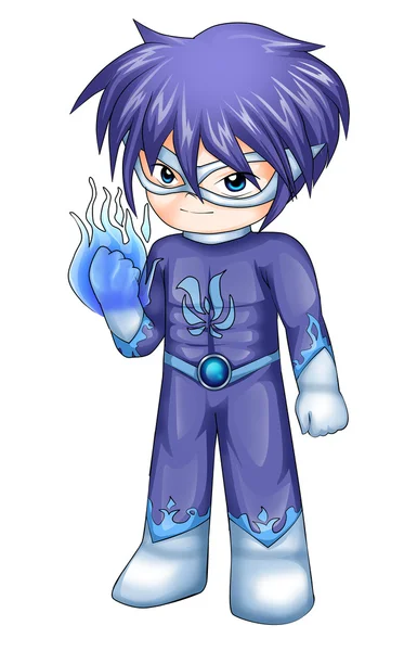 Chibi superbohatera — Zdjęcie stockowe