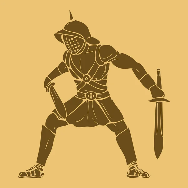 Gladiador — Archivo Imágenes Vectoriales