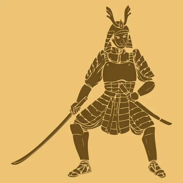 Samurai blindado —  Vetores de Stock