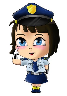 Kadın polis.