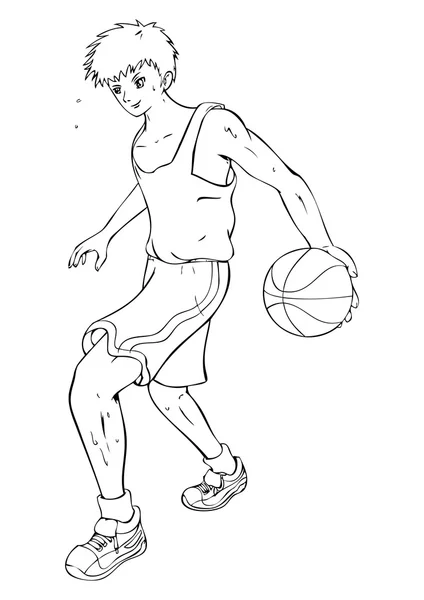 Jugador de baloncesto — Vector de stock