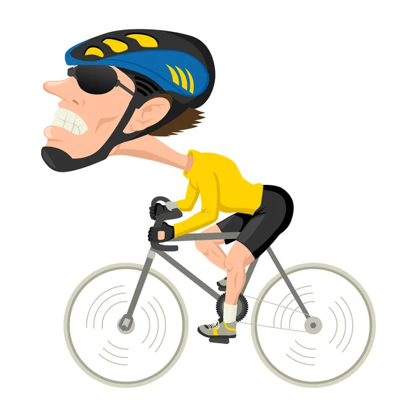 Bicycle Athlete — Stock Vector