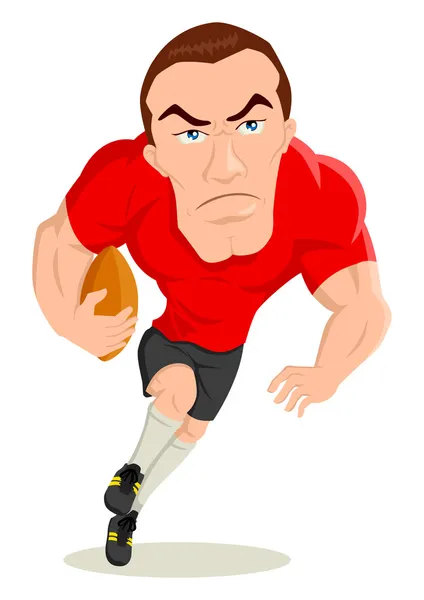Rugbyspelare — Stock vektor