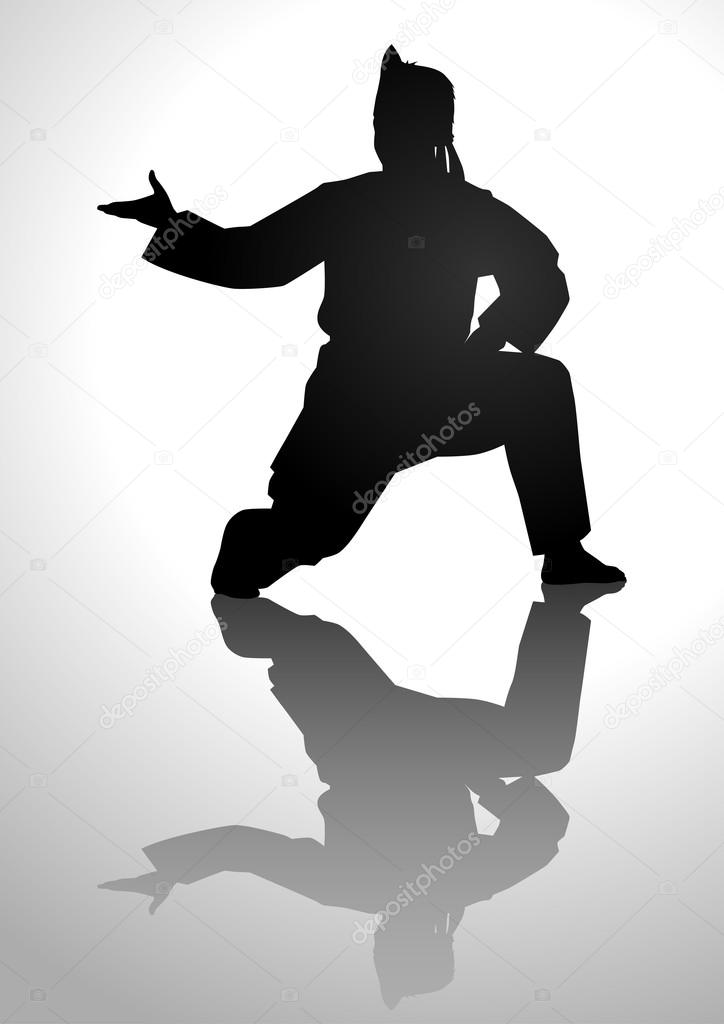 Stock Illustration Pencak Silat