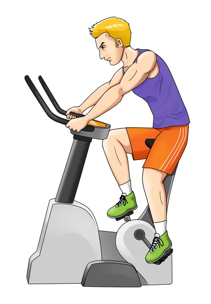 Fitnessrad — Stockfoto