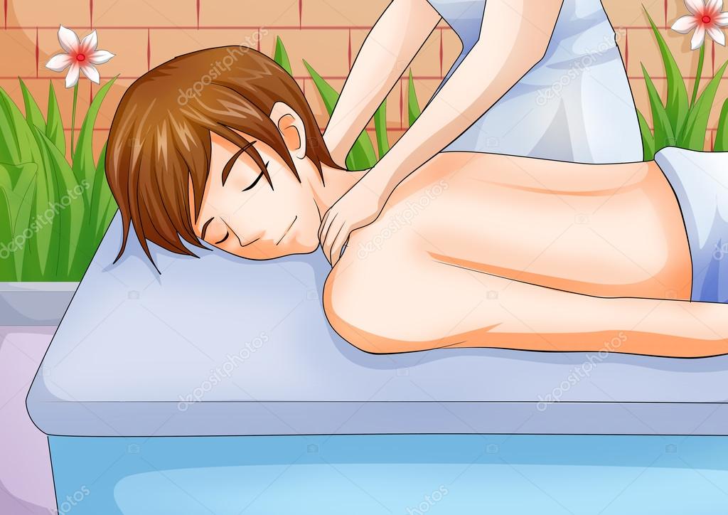 Frauenpenis Bruste Cartoon Massage