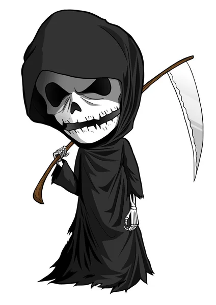 Grim Reaper Cartoon — Stockfoto