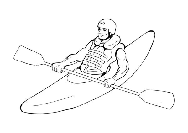 Kayak — Stok Vektör