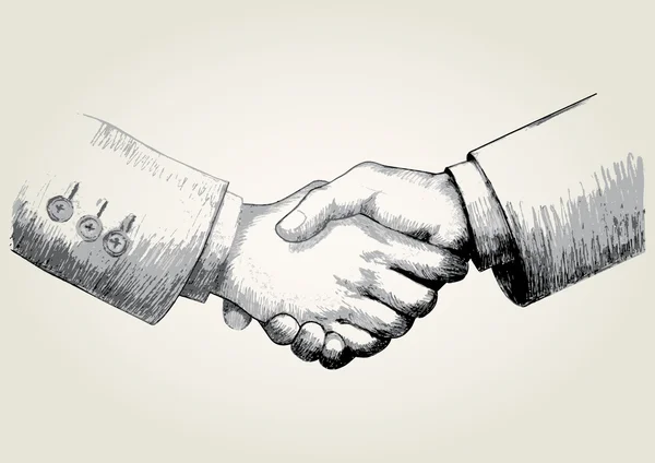 Shaking Hands — Stock Vector