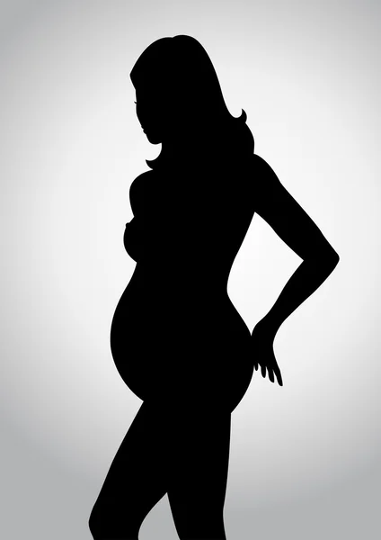 임신 한 여자 — 스톡 벡터