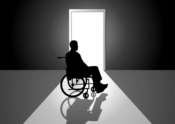 Αναπηρική καρέκλα — Διανυσματικό Αρχείο