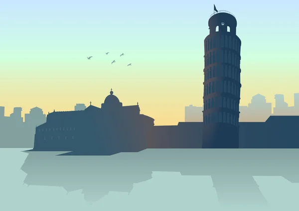 Pisa italia — Vector de stock