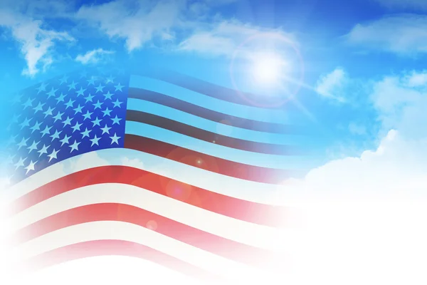 Amerikanische Flagge — Stockfoto