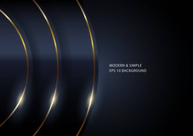 Altın çizgileri olan lüks ve soyut bir arka plan. Vektör illüstrasyonu