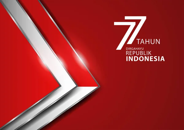 Luxurious Abstract Triangles Background Indonesia Insignia Copy Text Bahasa Means - Stok Vektor