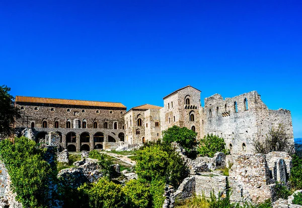 The Palaces of the Despots of Mystras, Laconia, Peloponnese, Greece. — Stock Photo, Image