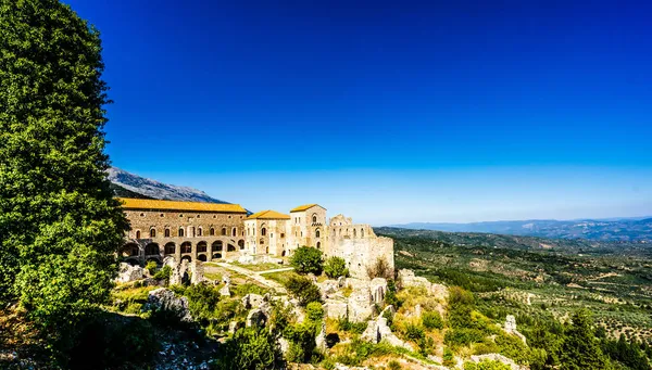 The Palaces of the Despots of Mystras, Laconia, Peloponnese, Greece. — Stock Photo, Image