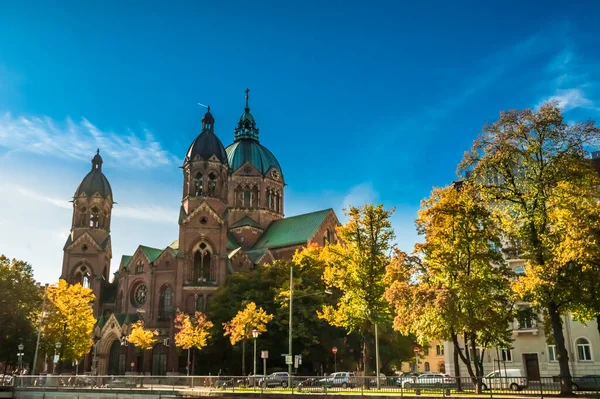 View Luke Church Lehel Munich — Stockfoto