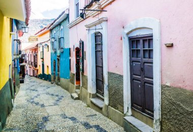 Jaen street lights at LaPaz, Bolivia, South America. High quality photo