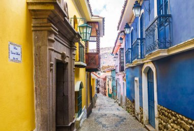 Jaen street lights at LaPaz, Bolivia, South America. High quality photo