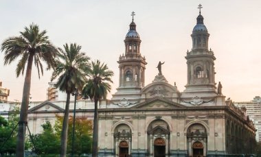 The Metropolitan Cathedral of Santiago, Chile . High quality photo