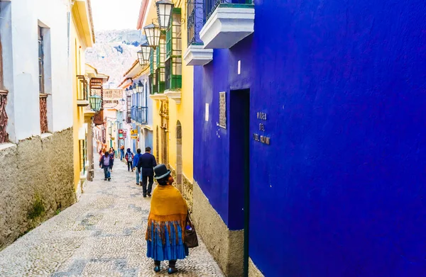 Jaen Street Lights Lapaz Bolivia South America High Quality Photo — Foto Stock