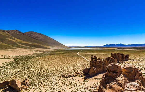 Siloli 沙漠高原。玻利维亚南美洲. — 图库照片