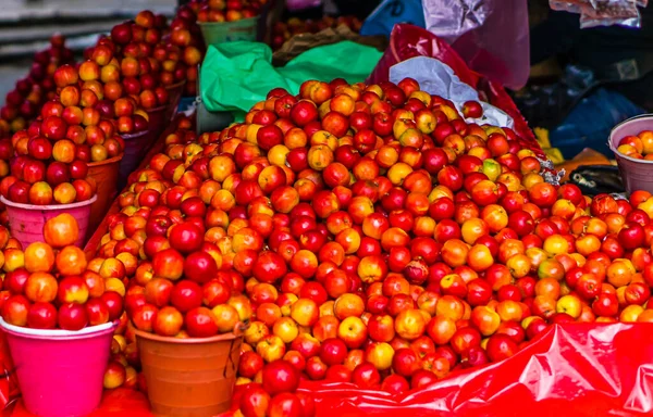 Fruits Tropicaux Sur Marché Guatemala Photo Haute Qualité — Photo