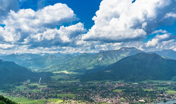 Όμορφη Αλπική Θέα Στο Wallberg Κοντά Στο Διάσημο Tegernsee Βαυαρία — Φωτογραφία Αρχείου