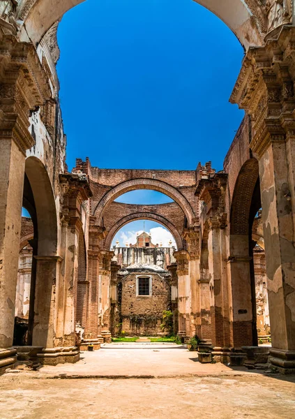Antigua Guatemala Daki San Jose Katedrali Harabeleri Hdr Tekniğinde Guatemala — Stok fotoğraf