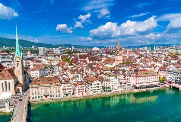 Oude Stad Van Zürich Zwitserland Hoge Kwaliteit Foto — Stockfoto