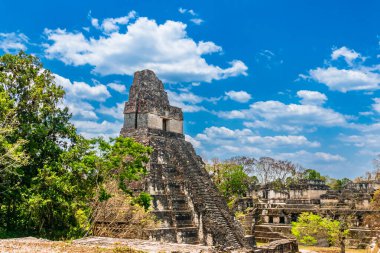 Tikal Tapınakları, Tikal Ulusal Parkı, Guatemala. Yüksek kalite fotoğraf