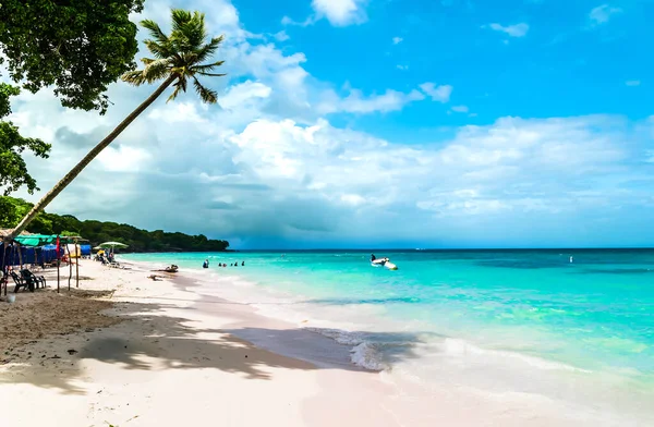 View Paradise Beach Playa Blanca Baru Island Next Cartagena Colombia — Stock Photo, Image