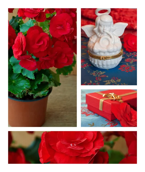 Bloemen en decoraties collectie — Stockfoto