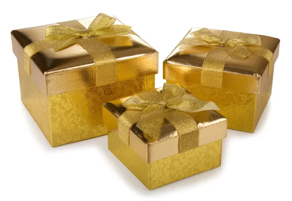 Cajas de regalo de Navidad — Foto de Stock