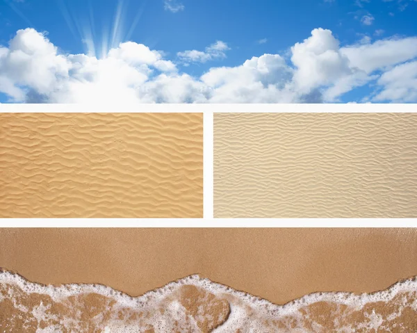 Set of horizontal summer banners — Stock Photo, Image