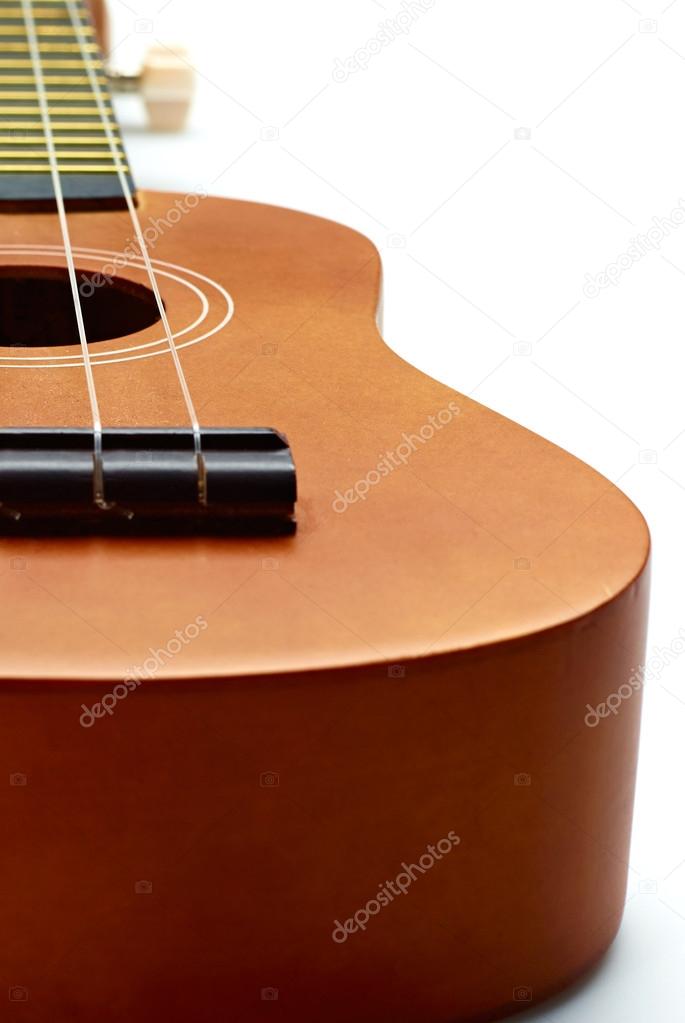 Close up of acoustic guitar