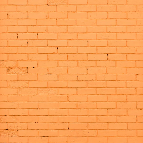 Orangefarbene Ziegelsteinwand — Stockfoto