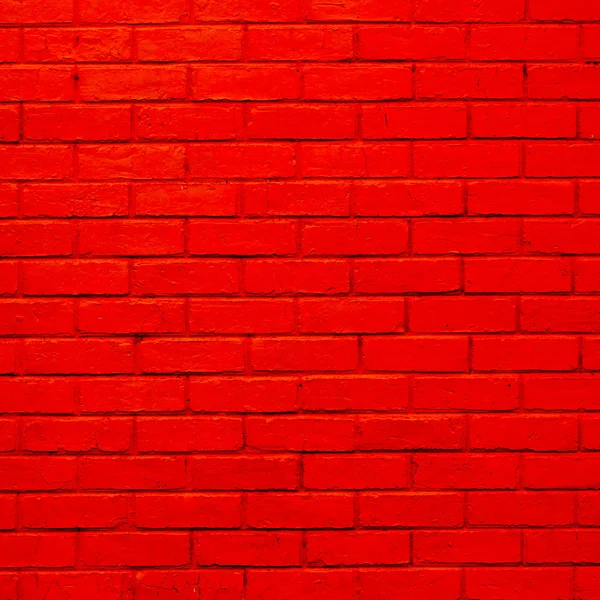 Textura de pared de ladrillo rojo — Foto de Stock