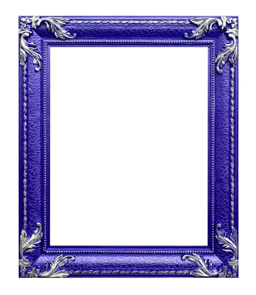 Marco de fotos púrpura sobre el fondo blanco — Foto de Stock