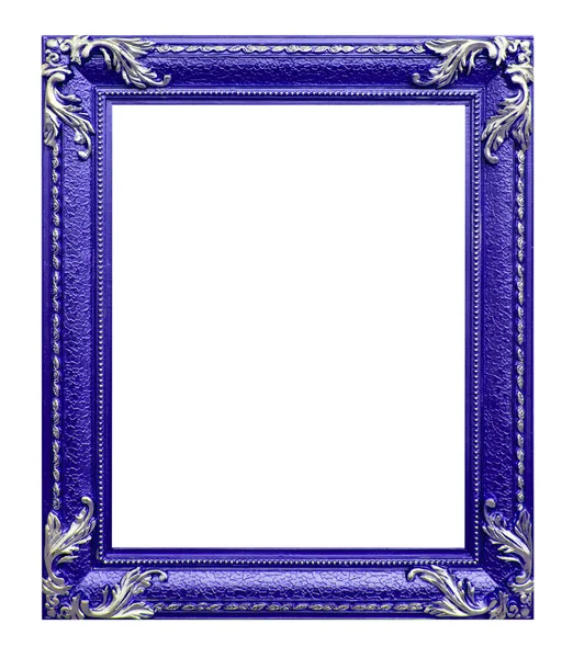 Moldura de foto roxo no fundo branco — Fotografia de Stock