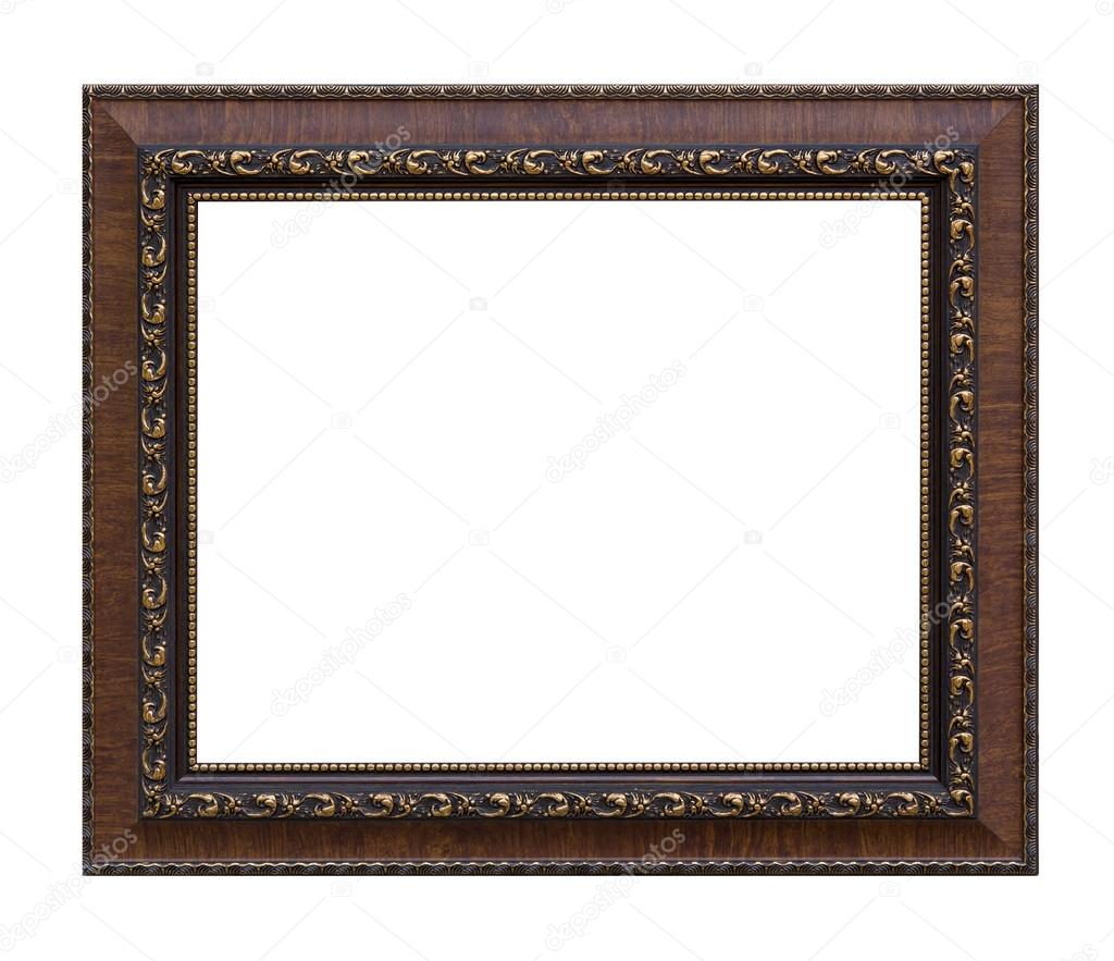 Retro wood photo frame